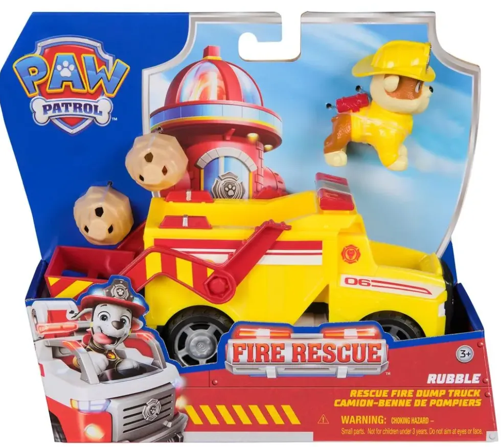 LA PAT' PATROUILLE - VEHICULE + FIGURINE FIRE RESCUE
