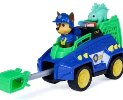 LA PAT'PATROUILLE - VEHICULE + FIGURINE CHASE -LE FILM MISSION DINO