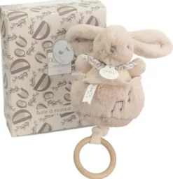 LAPIN DOUDOU - BOITE A MUSIQUE BEIGE