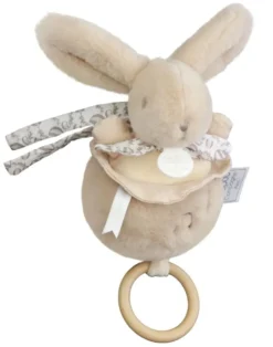 LAPIN DOUDOU - BOITE A MUSIQUE BEIGE