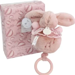 LAPIN DOUDOU - BOITE A MUSIQUE ROSE