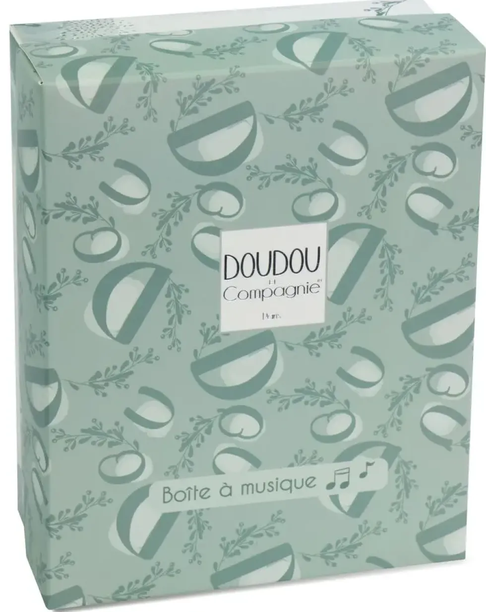 LAPIN DOUDOU - BOITE A MUSIQUE VERT SAUGE
