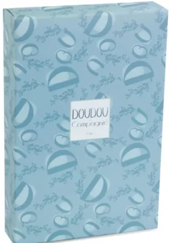 LAPIN DOUDOU - LAPIN AVEC DOUDOU BLEU