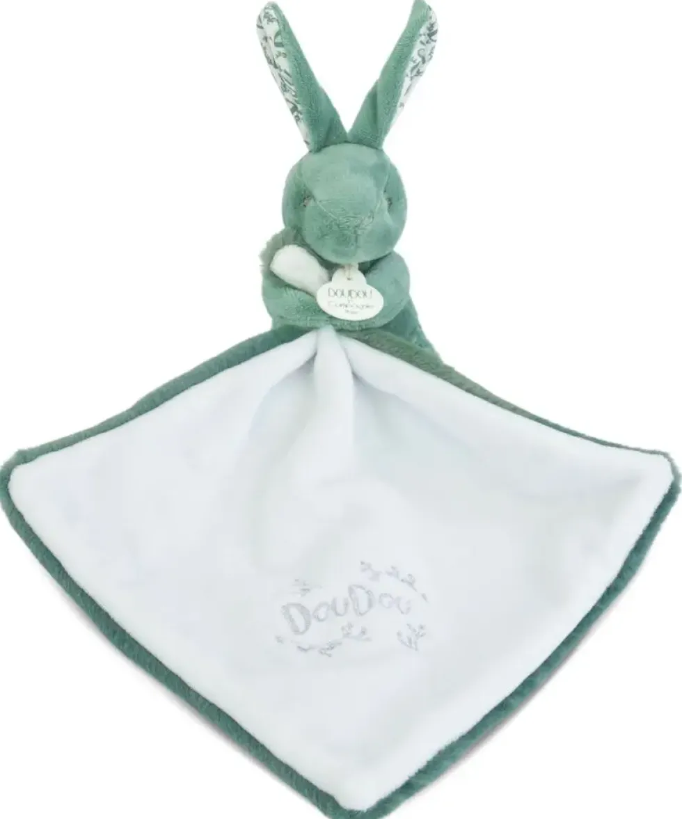 LAPIN DOUDOU - LAPIN AVEC DOUDOU VERT SAUGE