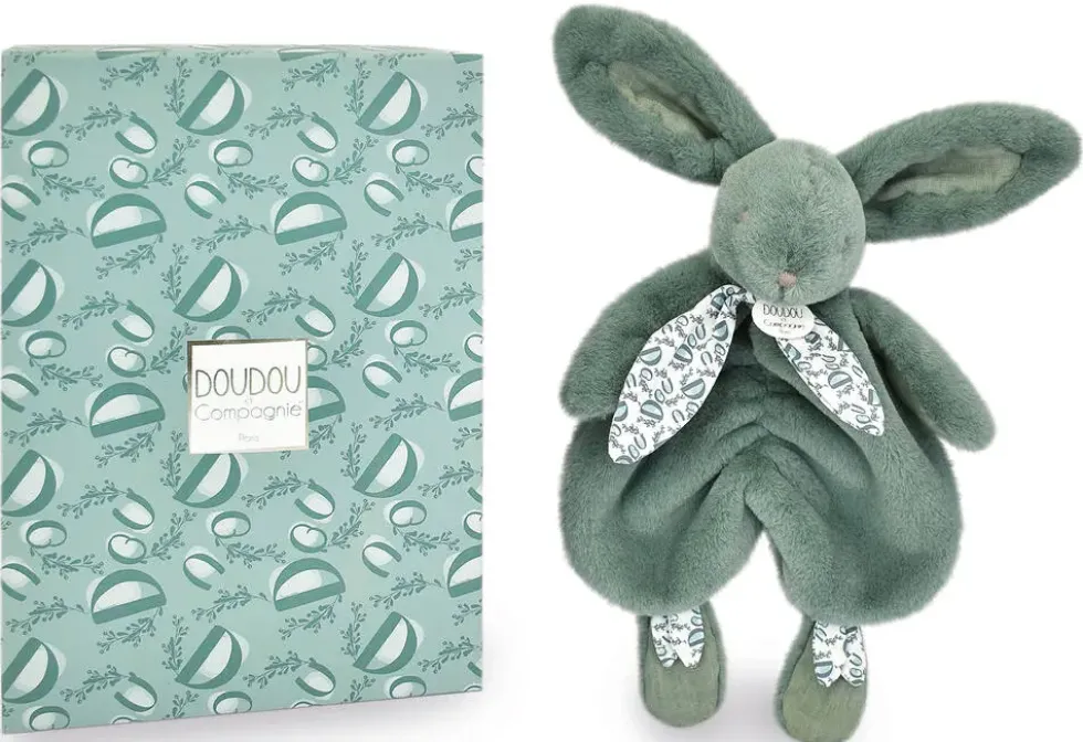 LAPIN DOUDOU VERT SAUGE