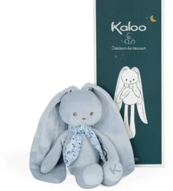 LAPINOO - PELUCHE PANTIN LAPIN BLEU - 35CM