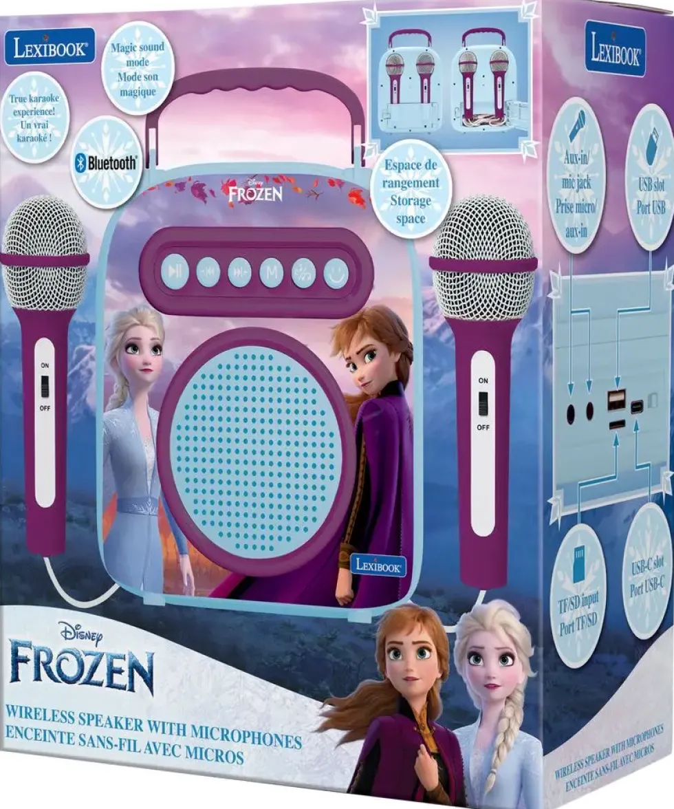 LA REINE DES NEIGES - ENCEINTE BLUETOOTH AVEC MICROS