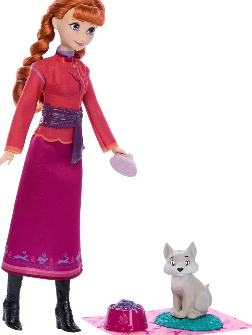 LA REINE DES NEIGES - POUPEE ANNA ET LE LOUVETEAU