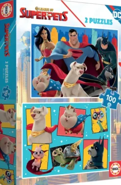 LEAGUE OF SUPER PETS PUZZLE 2 X 100 PIECES