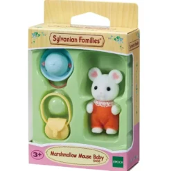 LE BEBE SOURIS MARSHMALLOW - SYLVANIAN TOUT POUR BEBES