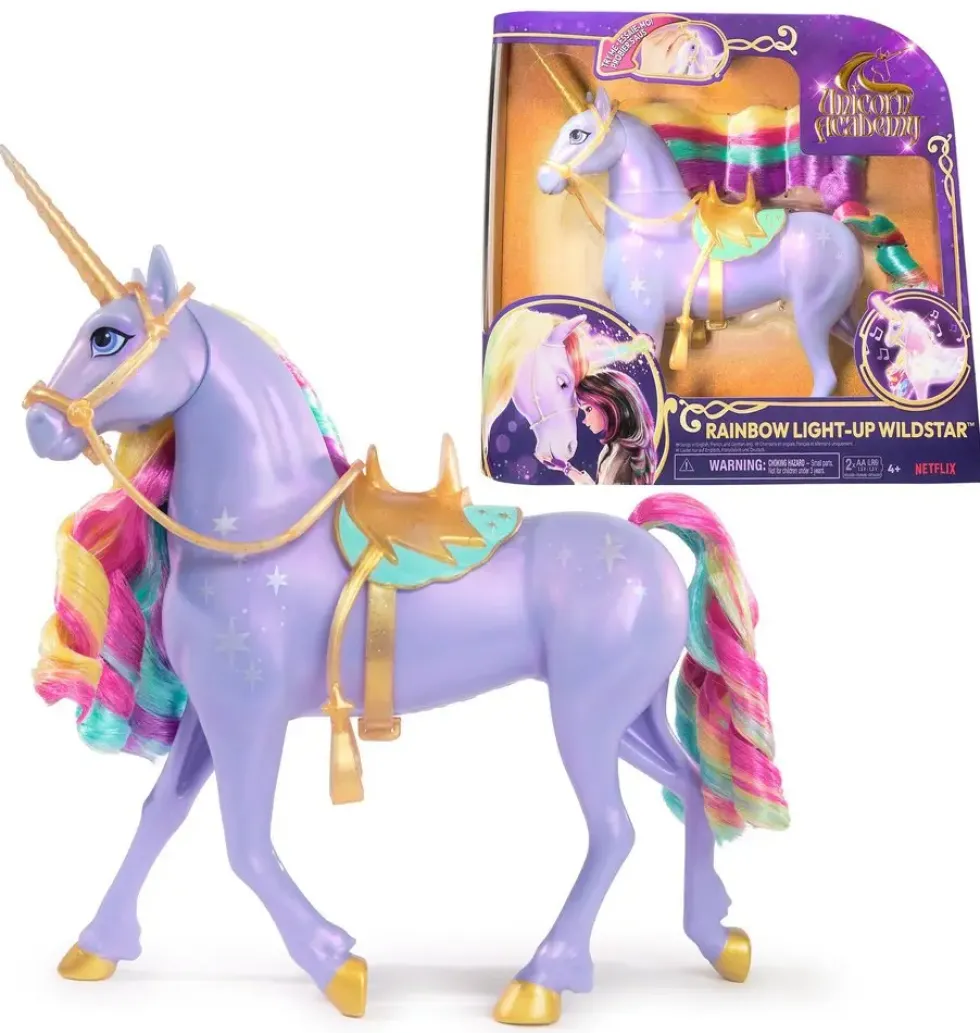 L'ECOLE DES LICORNES - LICORNE A FONCTIONS 28 CM WILDSTAR