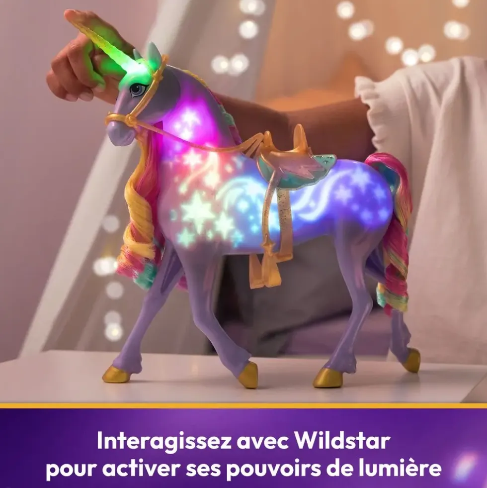 L'ECOLE DES LICORNES - LICORNE A FONCTIONS 28 CM WILDSTAR