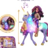 L'ECOLE DES LICORNES - LICORNE A FONCTIONS 28 CM WILDSTAR ET POUPEE 24 CM