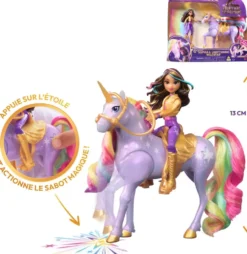 L'ECOLE DES LICORNES - POUPEE SOPHIA ET WILDSTAR MAGIC LIGHT