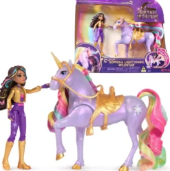 L'ECOLE DES LICORNES - POUPEE SOPHIA ET WILDSTAR MAGIC LIGHT