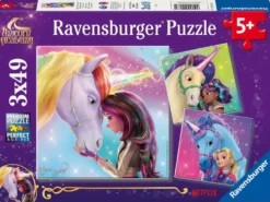L'ECOLE DES LICORNES- PUZZLE 3X49 PIECES - MAGIE ET AMITIE