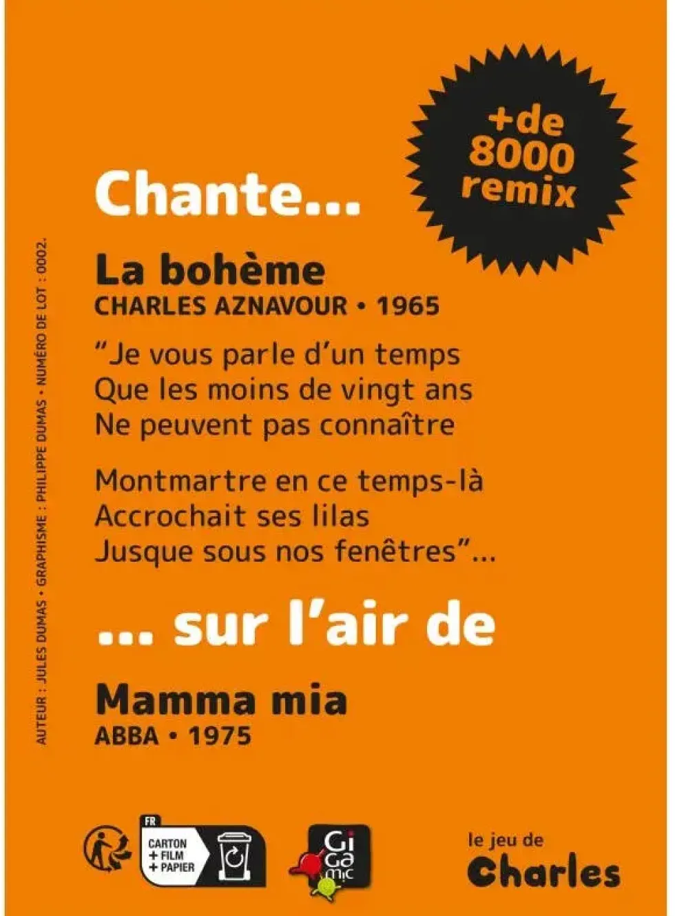 LE JEU DE CHARLES