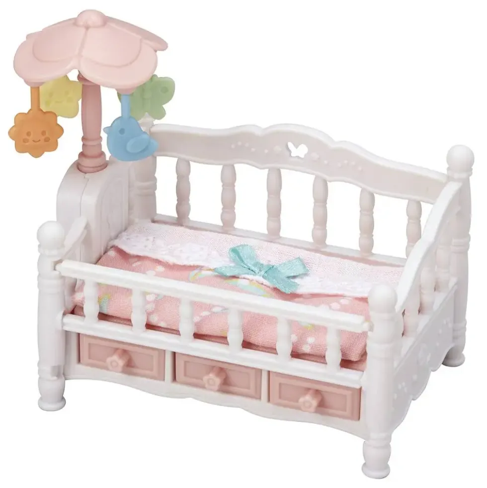 LE LIT DE BEBE ET MOBILE - SYLVANIAN TOUT POUR BEBES