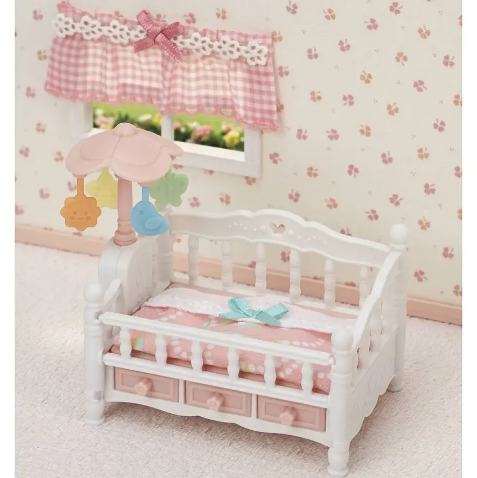 LE LIT DE BEBE ET MOBILE - SYLVANIAN TOUT POUR BEBES