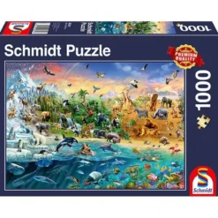 LE MONDE DES ANIMAUX, 1000 PCS