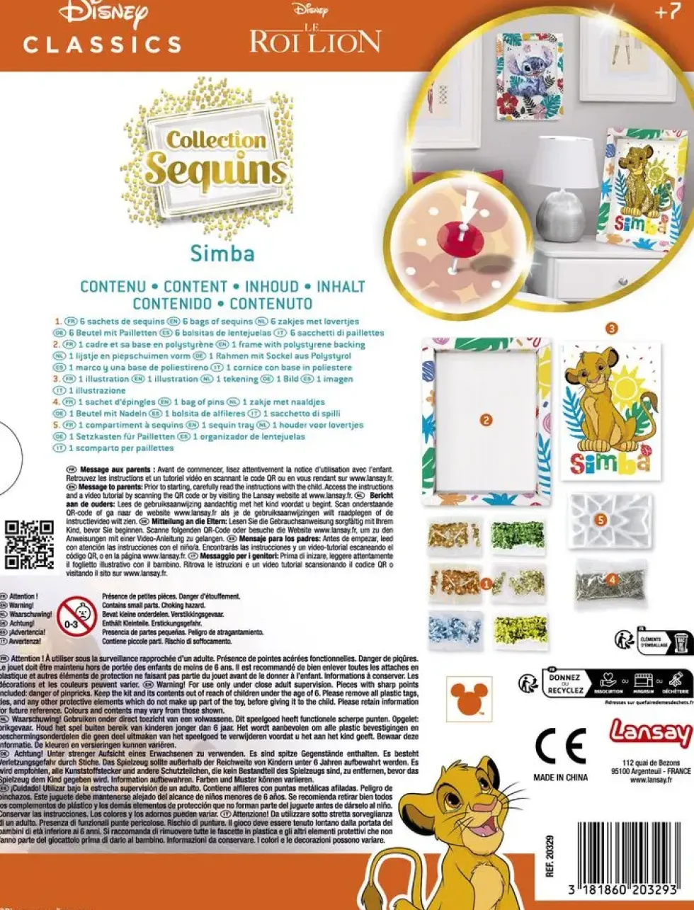 LE ROI LION -COLLECTION SEQUINS SIMBA
