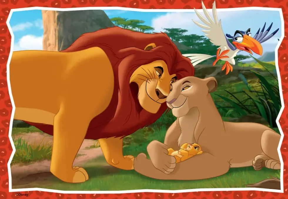LE ROI LION DISNEY- PUZZLE ANIMAL FRIENDS 2X24 PIECES