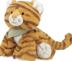 LES AMIS - PELUCHE TIGRE PAPAYE ORANGE -17CM