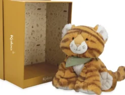 LES AMIS - PELUCHE TIGRE PAPAYE ORANGE -17CM