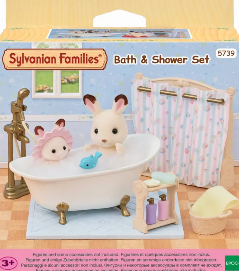 LE SET BAIGNOIRE ET DOUCHE - SYLVANIAN MEUBLES ET ACCESSOIRES