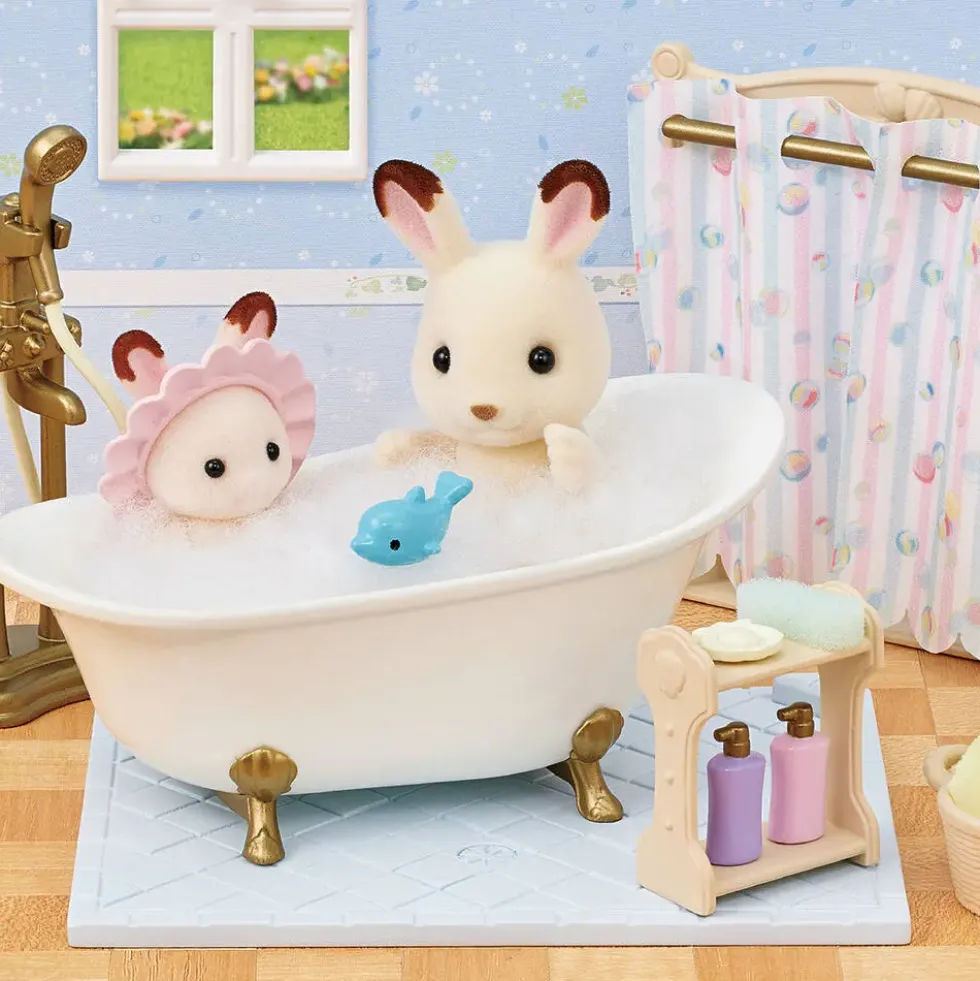LE SET BAIGNOIRE ET DOUCHE - SYLVANIAN MEUBLES ET ACCESSOIRES