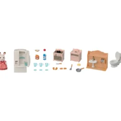 LE SET D'AMEUBLEMENT COSY COTTAGE ET MAMAN - SYLVANIAN SET BOUTIQUES