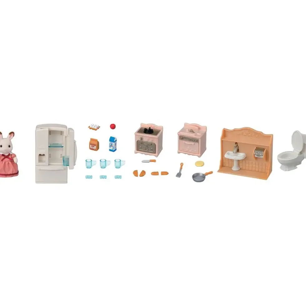 LE SET D'AMEUBLEMENT COSY COTTAGE ET MAMAN - SYLVANIAN SET BOUTIQUES