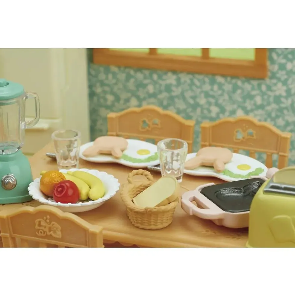 LE SET PETIT DEJEUNER - SYLVANIAN MEUBLES ET ACCESSOIRES