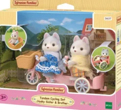 LES FRERES ET SŒURS HUSKY ET LEUR TANDEM - SYLVANIAN FAMILLES