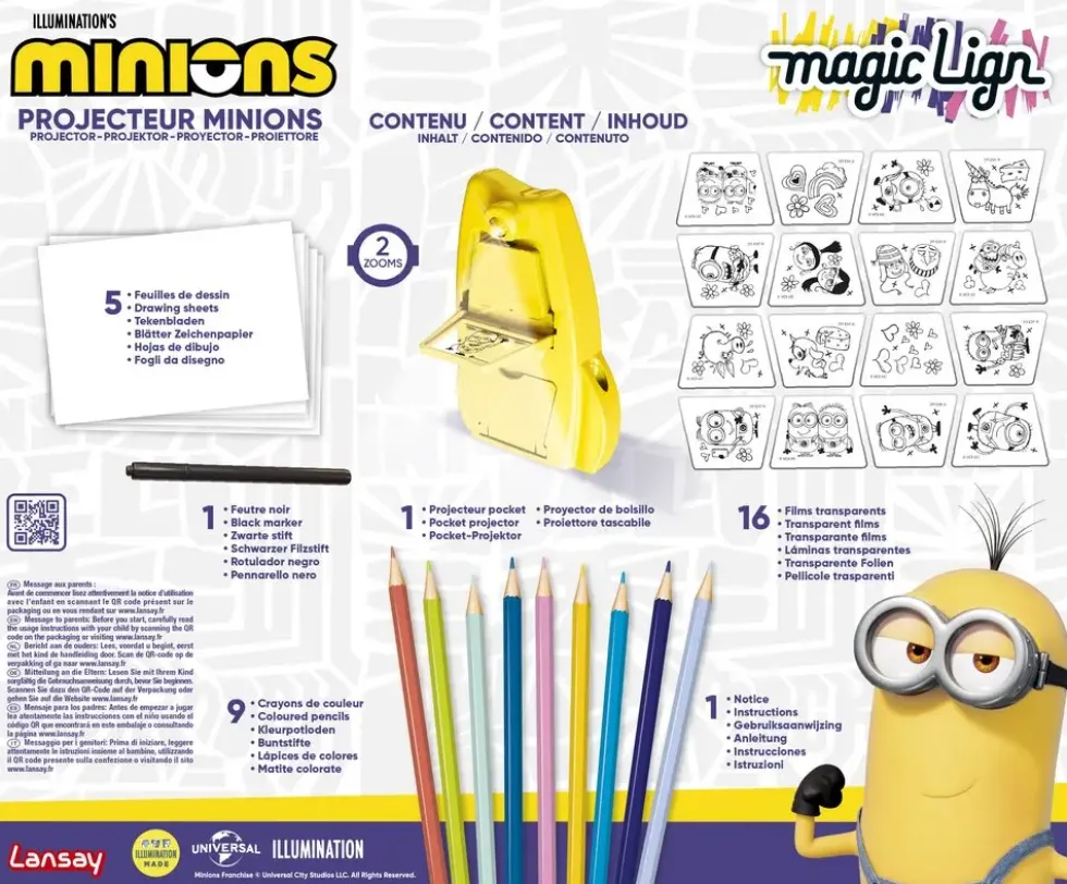 LES MINIONS - MAGIC LIGN - PROJECTEUR POCKET