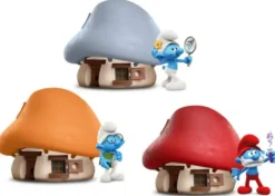 LES SCHTROUMPFS - MAISON AVEC 1 FIGURINE 5,5 CM SURPRISE
