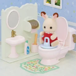 LES TOILETTES - SYLVANIAN MEUBLES ET ACCESSOIRES