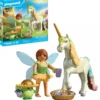 LICORNE FLEUR D'ARC-EN-CIEL AVEC FEE - 71840