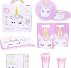 LICORNE KIT DE FETE 8 PERSONNES