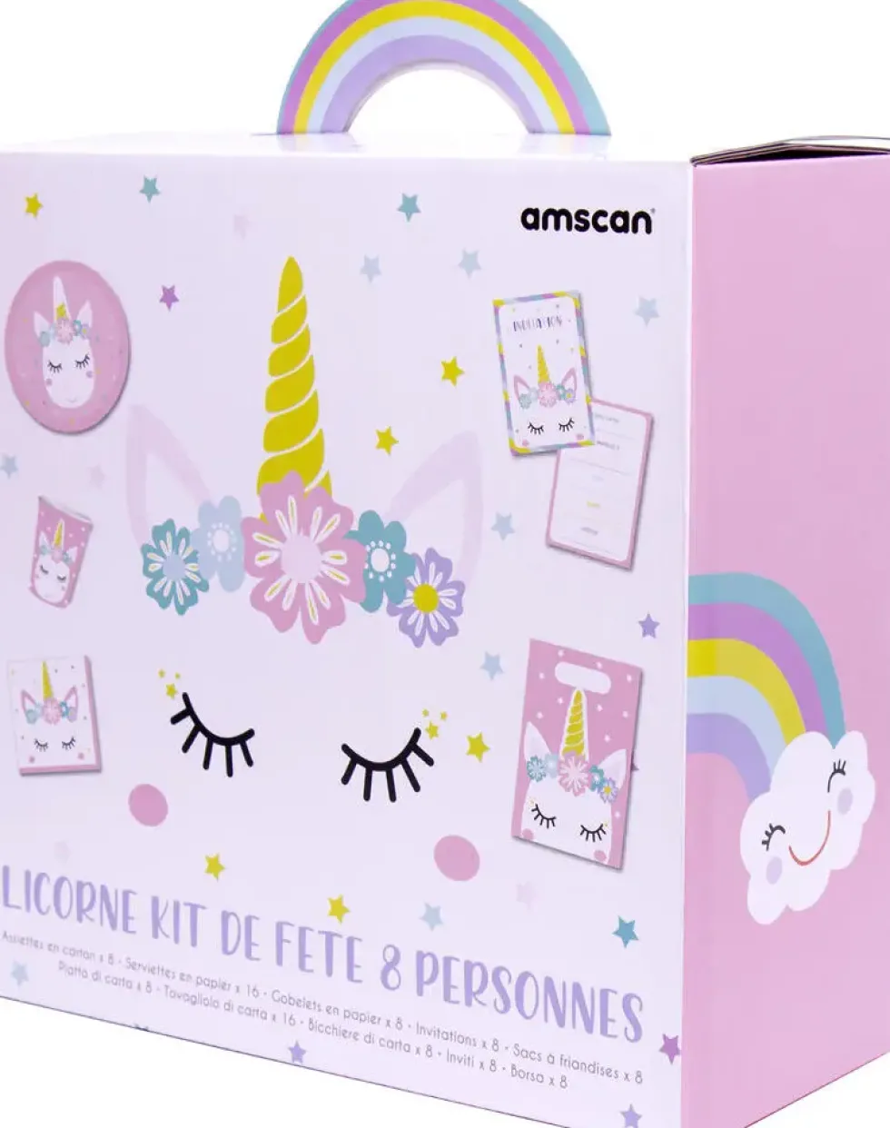LICORNE KIT DE FETE 8 PERSONNES
