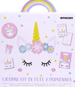 LICORNE KIT DE FETE 8 PERSONNES