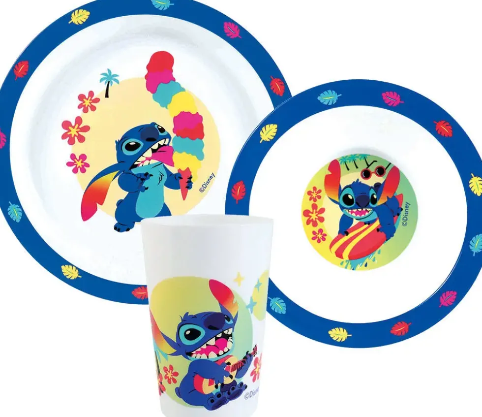 LILO ET STITCH ENSEMBLE REPAS 3 PCES
