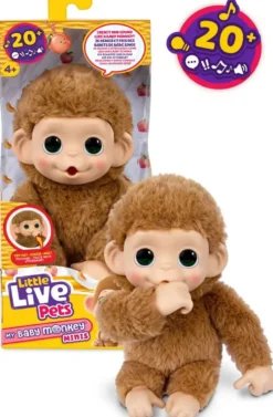 LITTLE LIVE PETS - MON BEBE SINGE MINI CARAMEL