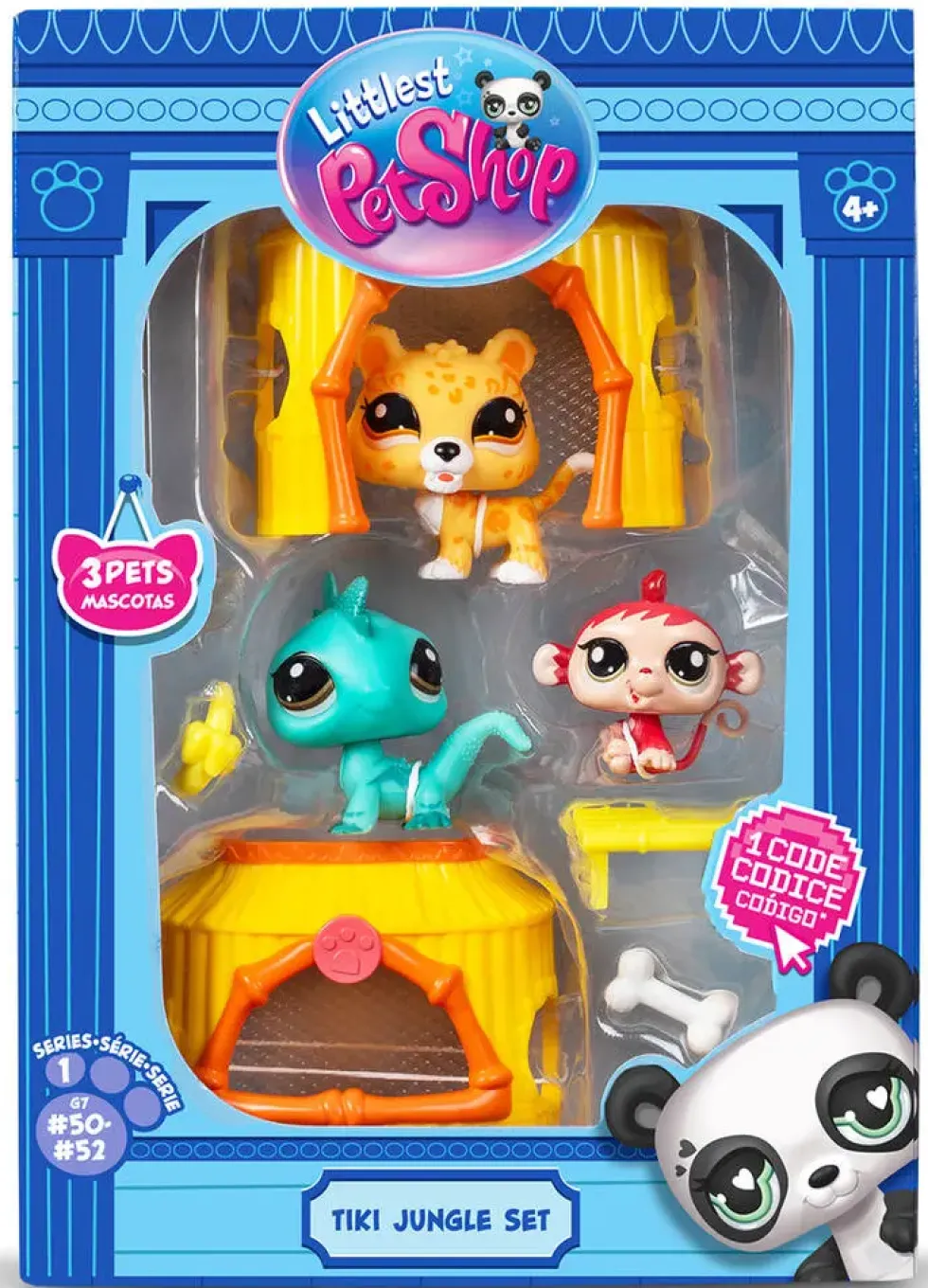 LITTLE PET SHOP - PACK A THEME 3 PETS - TIKI JUNGLE