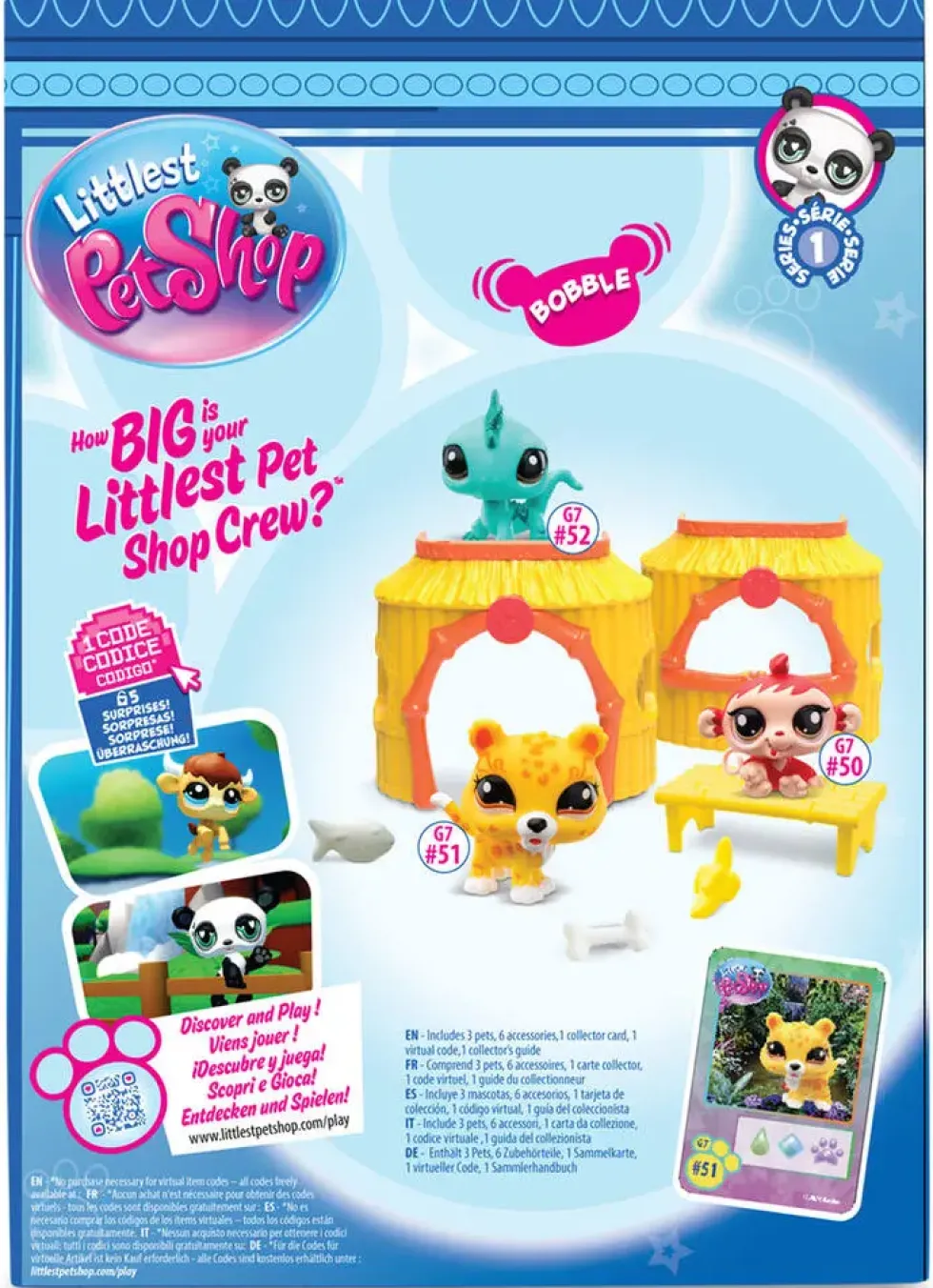 LITTLE PET SHOP - PACK A THEME 3 PETS - TIKI JUNGLE