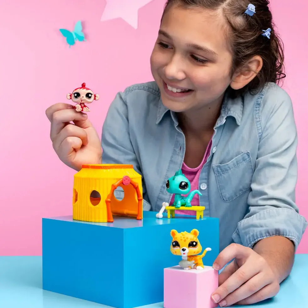 LITTLE PET SHOP - PACK A THEME 3 PETS - TIKI JUNGLE