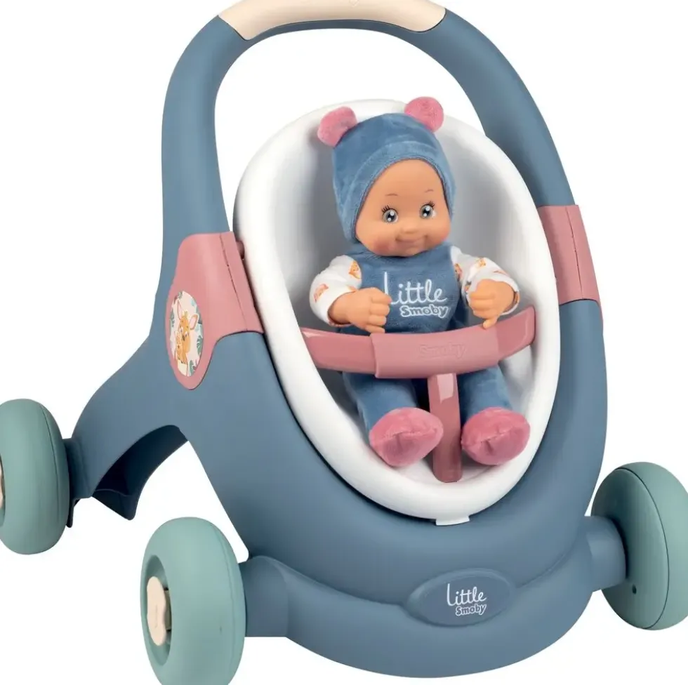 LITTLE SMOBY - BABY WALKER 3 EN 1 + POUPON