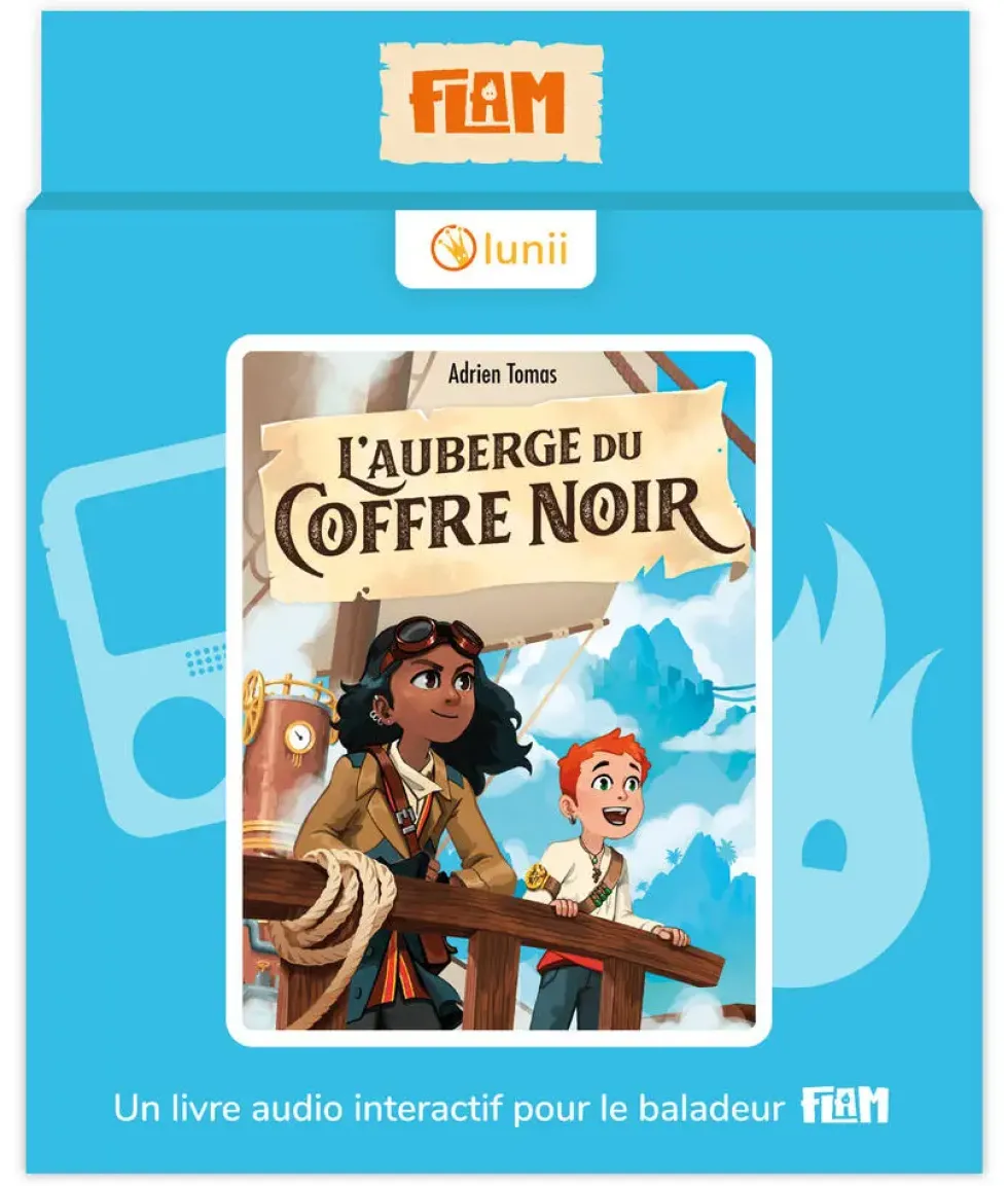 LIVRE - L'AUBERGE DU COFFRE NOIR - LIVRE AUDIO INTERCATIF DES 9 ANS A ECOUTER SUR FLAM