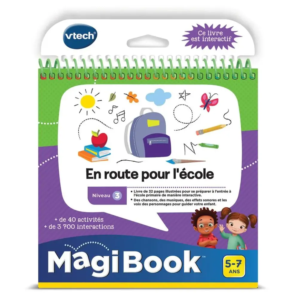 LIVRE MAGIBOOK - EN ROUTE POUR L'ECOLE