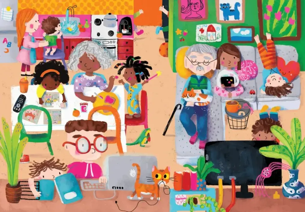 LIVRE-PUZZLE LES ACTIVITES - SOPHIA TOULIATOU